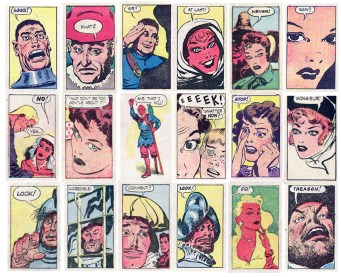 Throway panels 1950s 72 exclamations